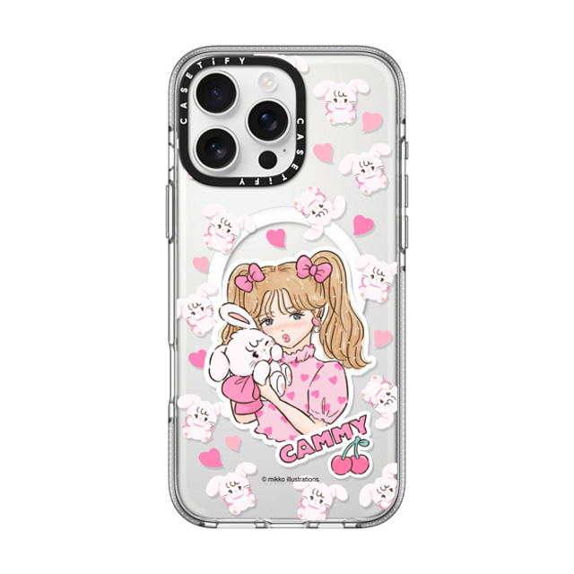 mikko illustrations x CASETiFY iPhone 16 Pro Max ケース Bunny,Animal クリア クリア ケース MagSafe対応 cammy & girl Father's Day mikko illustrations x CASETiFY iPhone 16 Pro Max ケース Bunny,Animal クリア クリア ケース MagSafe対応 cammy & girl Father's Day