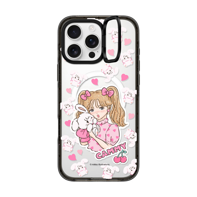 mikko illustrations x CASETiFY iPhone 16 Pro Max Case Bunny,Animal Black インパクトリングスタンドケース MagSafe対応 cammy & girl Father's Day mikko illustrations x CASETiFY iPhone 16 Pro Max Case Bunny,Animal Black インパクトリングスタンドケース MagSafe対応 cammy & girl Father's Day