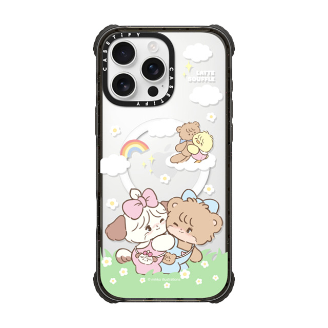 mikko illustrations x CASETiFY iPhone 16 Pro Max Case Dog,Bear Black ウルトラ インパクトケース MagSafe 対応 souffle & latte Father's Day mikko illustrations x CASETiFY iPhone 16 Pro Max Case Dog,Bear Black ウルトラ インパクトケース MagSafe 対応 souffle & latte Father's Day