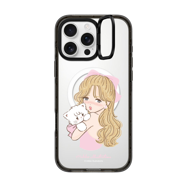 mikko illustrations x CASETiFY iPhone 16 Pro Max Case Cat,Animal ブラック インパクトリングスタンドケース MagSafe対応 girl & mousse (pink) Mother's Day mikko illustrations x CASETiFY iPhone 16 Pro Max Case Cat,Animal ブラック インパクトリングスタンドケース MagSafe対応 girl & mousse (pink) Mother's Day