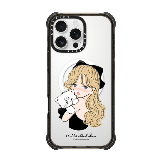 mikko illustrations x CASETiFY iPhone 16 Pro Max ケース Cat,Animal ブラック ウルトラ インパクトケース MagSafe 対応 girl & mousse (black) Father's Day mikko illustrations x CASETiFY iPhone 16 Pro Max ケース Cat,Animal ブラック ウルトラ インパクトケース MagSafe 対応 girl & mousse (black) Father's Day