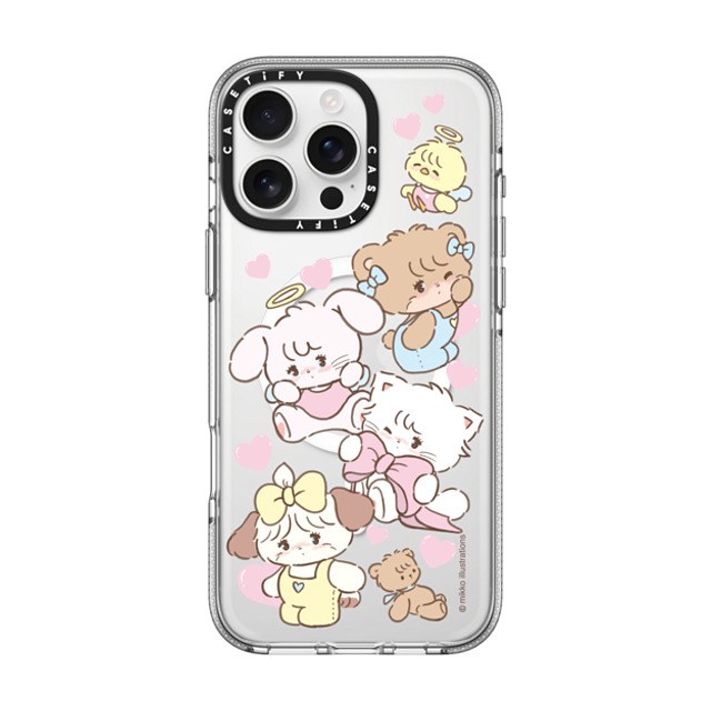 mikko illustrations x CASETiFY iPhone 16 Pro Max ケース クリア クリア ケース MagSafe対応 mikko characters