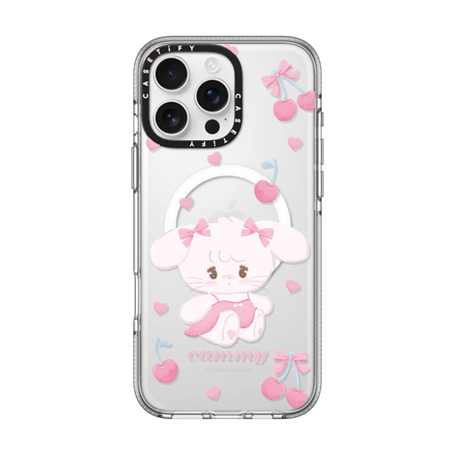mikko illustrations x CASETiFY iPhone 16 Pro Max ケース クリア クリア ケース MagSafe対応 cammy cherry