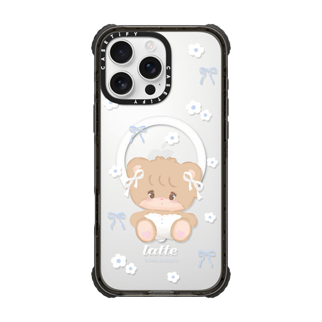 mikko illustrations x CASETiFY iPhone 16 Pro Max ケース Ribbon ブラック ウルトラ インパクトケース MagSafe 対応 latte ribbon Father's Day mikko illustrations x CASETiFY iPhone 16 Pro Max ケース Ribbon ブラック ウルトラ インパクトケース MagSafe 対応 latte ribbon Father's Day