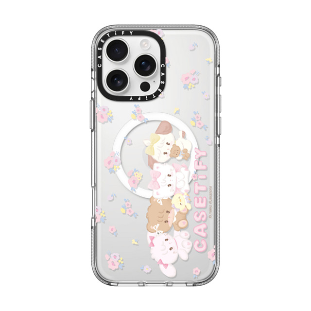 mikko illustrations x CASETiFY iPhone 16 Pro Max ケース クリア クリア ケース MagSafe対応 花