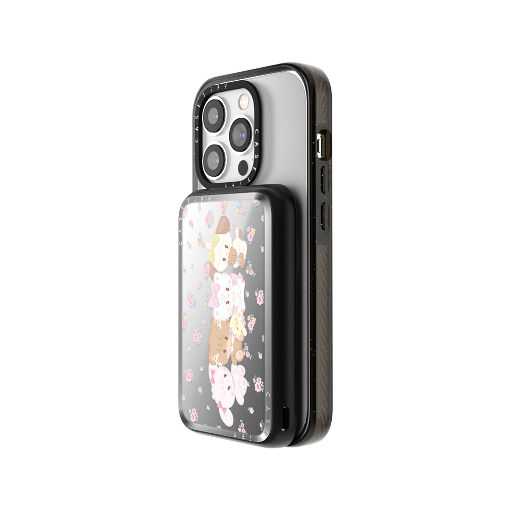 mikko illustrations x CASETiFY モバイルバッテリー シルバー ミラー モバイルバッテリー MagSafe対応 Flower Father's Day mikko illustrations x CASETiFY モバイルバッテリー シルバー ミラー モバイルバッテリー MagSafe対応 Flower Father's Day