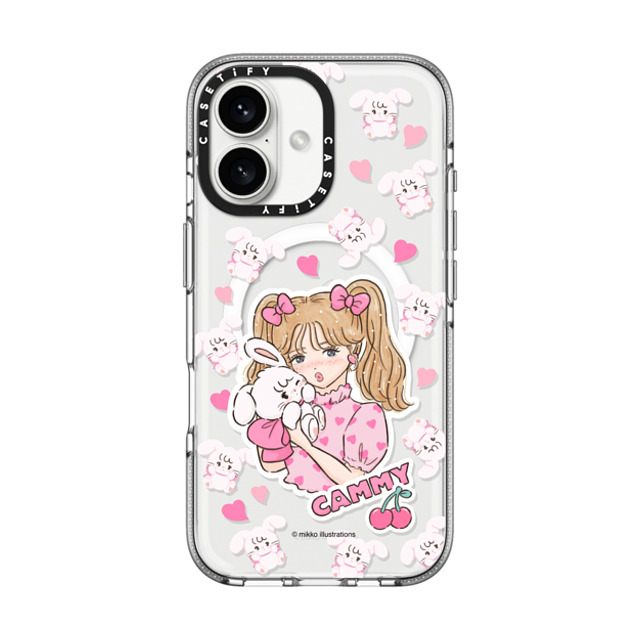 mikko illustrations x CASETiFY iPhone 16 ケース Bunny,Animal クリア クリア ケース MagSafe対応 cammy & girl Father's Day mikko illustrations x CASETiFY iPhone 16 ケース Bunny,Animal クリア クリア ケース MagSafe対応 cammy & girl Father's Day