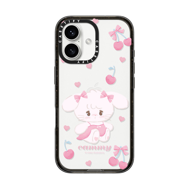 mikko illustrations x CASETiFY iPhone 16 ケース ブラック インパクトケース cammy cherry