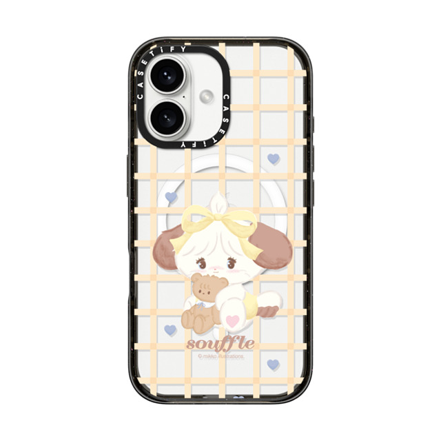 mikko illustrations x CASETiFY iPhone 16 ケース ブラック インパクトケース MagSafe対応 souffle check Father's Day mikko illustrations x CASETiFY iPhone 16 ケース ブラック インパクトケース MagSafe対応 souffle check Father's Day