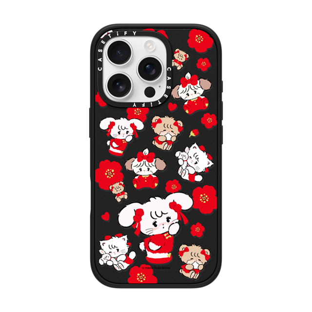mikko illustrations x CASETiFY iPhone 16 Pro ケース Sticker,Cat マットブラック インパクトケース MagSafe対応 Lunar New Year with CAMMY Father's Day mikko illustrations x CASETiFY iPhone 16 Pro ケース Sticker,Cat マットブラック インパクトケース MagSafe対応 Lunar New Year with CAMMY Father's Day