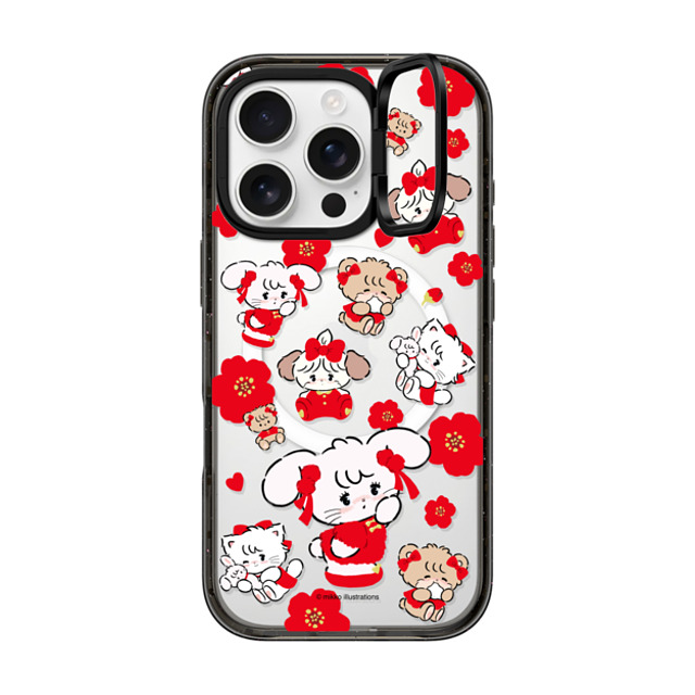 mikko illustrations x CASETiFY iPhone 16 Pro ケース Sticker,Cat ブラック インパクトリングスタンドケース MagSafe対応 Lunar New Year with CAMMY Father's Day mikko illustrations x CASETiFY iPhone 16 Pro ケース Sticker,Cat ブラック インパクトリングスタンドケース MagSafe対応 Lunar New Year with CAMMY Father's Day