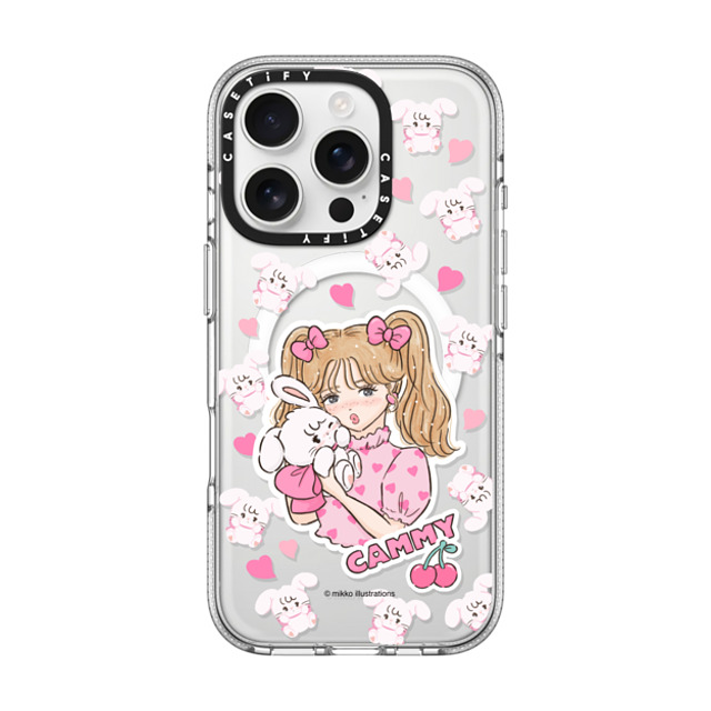 mikko illustrations x CASETiFY iPhone 16 Pro ケース Bunny,Animal クリア クリア ケース MagSafe対応 cammy & girl Father's Day mikko illustrations x CASETiFY iPhone 16 Pro ケース Bunny,Animal クリア クリア ケース MagSafe対応 cammy & girl Father's Day