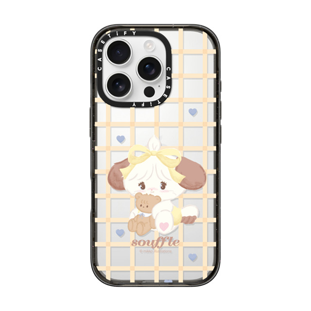 mikko illustrations x CASETiFY iPhone 16 Pro ケース ブラック インパクトケース souffle check Back to School mikko illustrations x CASETiFY iPhone 16 Pro ケース ブラック インパクトケース souffle check Back to School