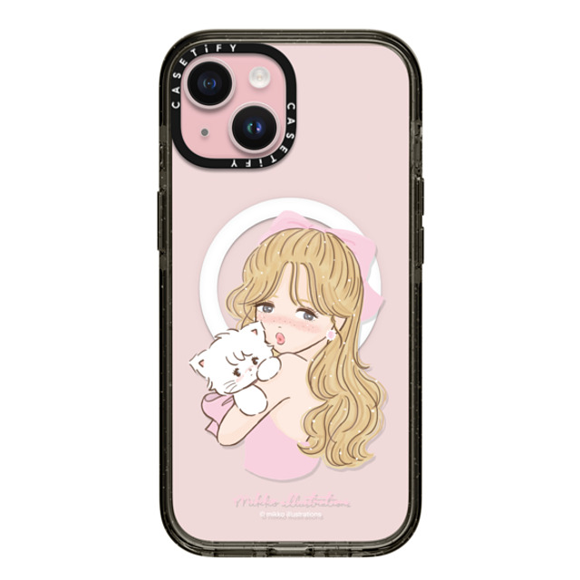 mikko illustrations x CASETiFY iPhone 15 Case Cat,Animal Black Impact Case MagSafe Compatible girl & mousse (pink) Mother's Day mikko illustrations x CASETiFY iPhone 15 Case Cat,Animal Black Impact Case MagSafe Compatible girl & mousse (pink) Mother's Day