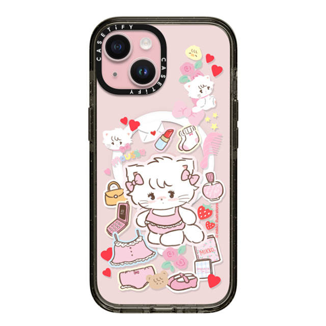 mikko illustrations x CASETiFY iPhone 15 Case Sticker,Cat Black Impact Case MagSafe Compatible mousse Mother's Day mikko illustrations x CASETiFY iPhone 15 Case Sticker,Cat Black Impact Case MagSafe Compatible mousse Mother's Day