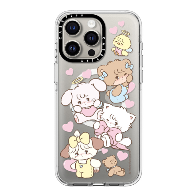 mikko illustrations x CASETiFY iPhone 15 Pro Max ケース クリア クリア ケース MagSafe対応 mikko characters