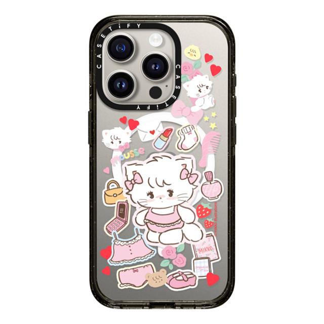 mikko illustrations x CASETiFY iPhone 15 Pro Case Sticker,Cat Black Impact Case MagSafe Compatible mousse Mother's Day mikko illustrations x CASETiFY iPhone 15 Pro Case Sticker,Cat Black Impact Case MagSafe Compatible mousse Mother's Day