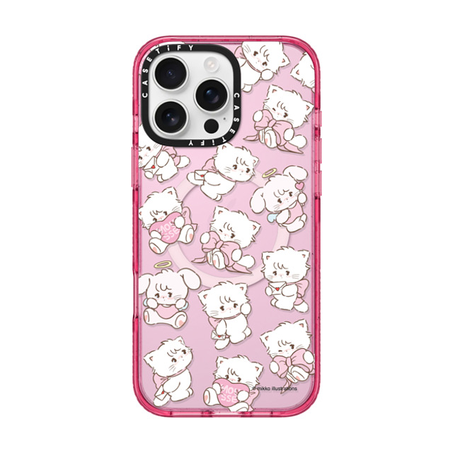 mikko illustrations x CASETiFY iPhone 16 Pro Max ケース Sticker,Cat Pink Fizz インパクトケース MagSafe対応 mousse & cammy pattern Father's Day mikko illustrations x CASETiFY iPhone 16 Pro Max ケース Sticker,Cat Pink Fizz インパクトケース MagSafe対応 mousse & cammy pattern Father's Day