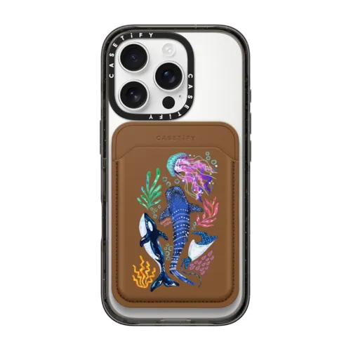 Snappy MagSafe Wallet - Colorful Sea by Nawara Studio