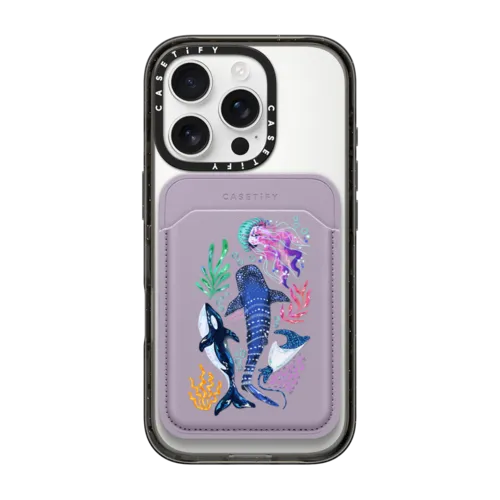 Snappy MagSafe Wallet - Colorful Sea by Nawara Studio