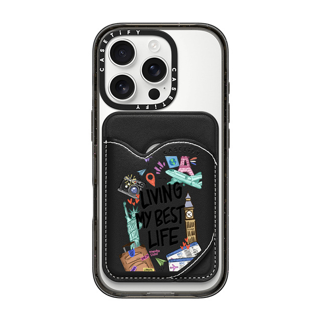Nawara Studio x CASETiFY MagSafe ウォレット Sticker,Quote Black Snappy BioVeg MagSafe ハートウォレット Around the World by Nawara Studio Mother's Day Nawara Studio x CASETiFY MagSafe ウォレット Sticker,Quote Black Snappy BioVeg MagSafe ハートウォレット Around the World by Nawara Studio Mother's Day