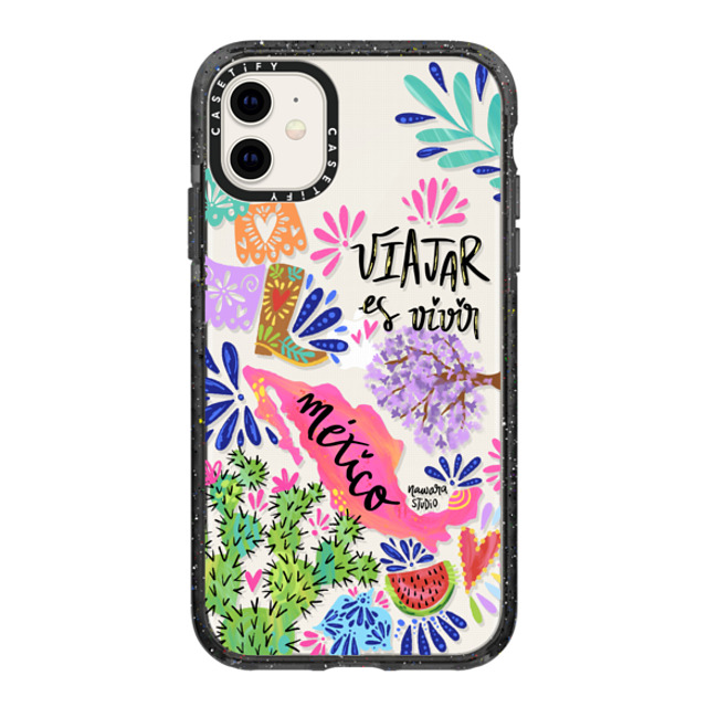 Nawara Studio x CASETiFY iPhone 11 ケース ブラック インパクトケース México my love