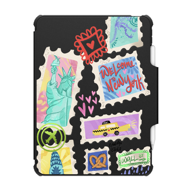 Nawara Studio x CASETiFY iPad Air (第4/5世代) Travel,Digital Art Black インパクト フォリオ ケース Welcome To New York Back to School Nawara Studio x CASETiFY iPad Air (第4/5世代) Travel,Digital Art Black インパクト フォリオ ケース Welcome To New York Back to School