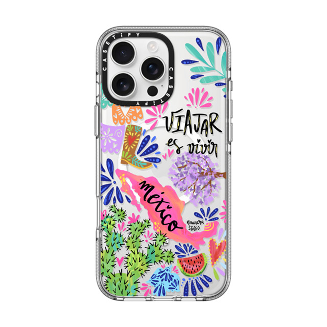 Nawara Studio x CASETiFY iPhone 16 Pro Max ケース クリア クリア ケース MagSafe対応 México my love