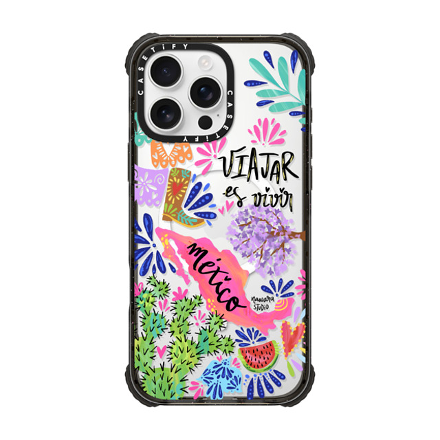 Nawara Studio x CASETiFY iPhone 16 Pro Max Case Black ウルトラ インパクトケース MagSafe 対応 México my love Nawara Studio x CASETiFY iPhone 16 Pro Max Case Black ウルトラ インパクトケース MagSafe 対応 México my love
