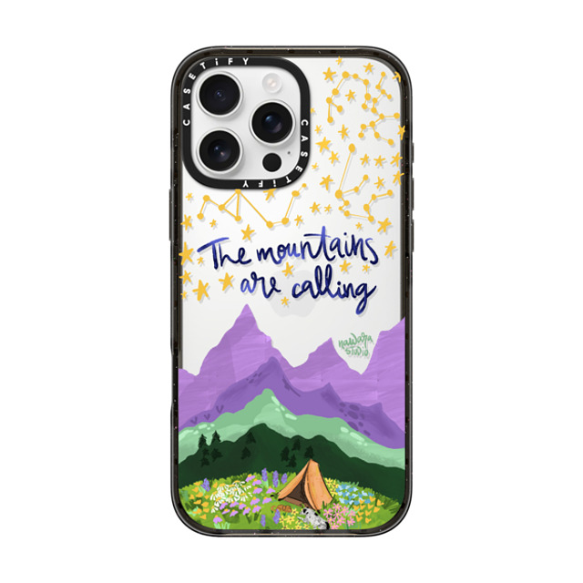 Nawara Studio x CASETiFY iPhone 16 Pro Max ケース ブラック インパクトケース The Mountains