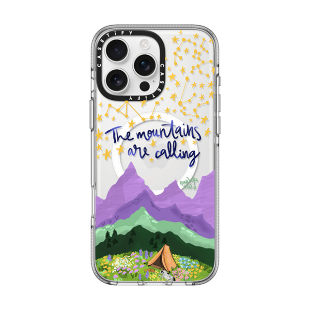 Nawara Studio x CASETiFY iPhone 16 Pro Max ケース クリア クリア ケース MagSafe対応 The Mountains