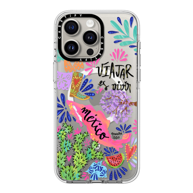 Nawara Studio x CASETiFY iPhone 15 Pro Max ケース クリア クリア ケース MagSafe対応 México my love