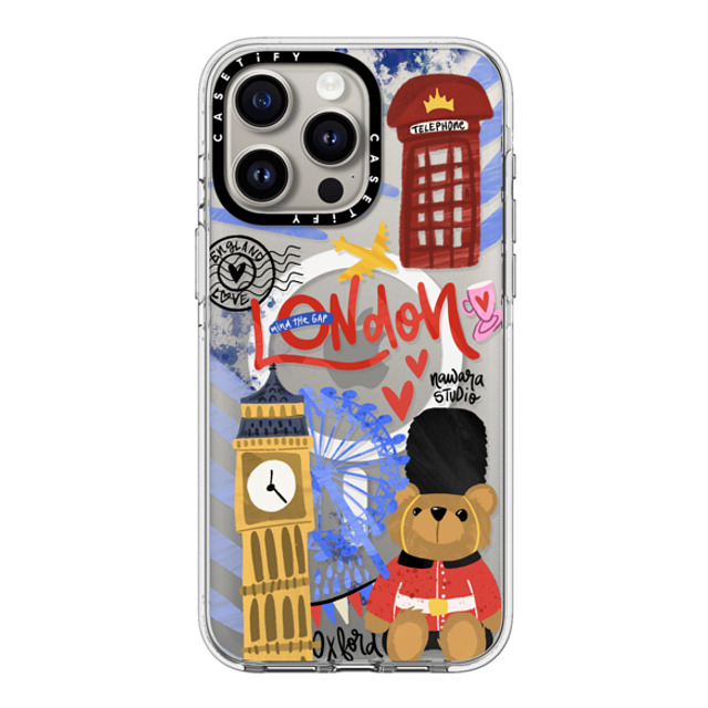 Nawara Studio x CASETiFY iPhone 15 Pro Max ケース クリア クリア ケース MagSafe対応 London Dreams