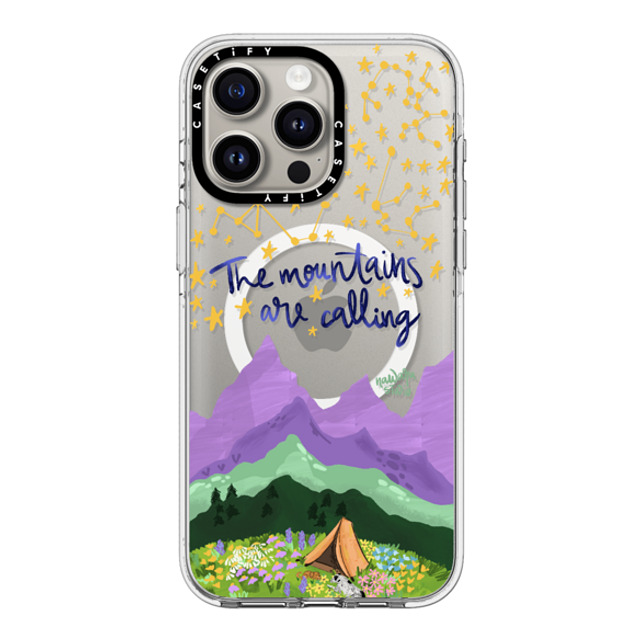 Nawara Studio x CASETiFY iPhone 15 Pro Max ケース クリア クリア ケース MagSafe対応 The Mountains