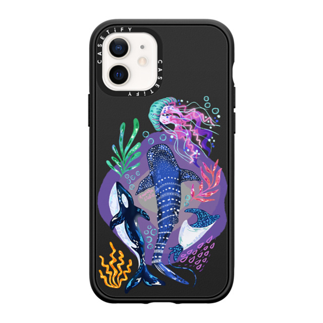 Nawara Studio x CASETiFY iPhone 12 Case Sticker,Summer Matte Black Impact Case Sea Kings by Nawara Studio Father's Day Nawara Studio x CASETiFY iPhone 12 Case Sticker,Summer Matte Black Impact Case Sea Kings by Nawara Studio Father's Day