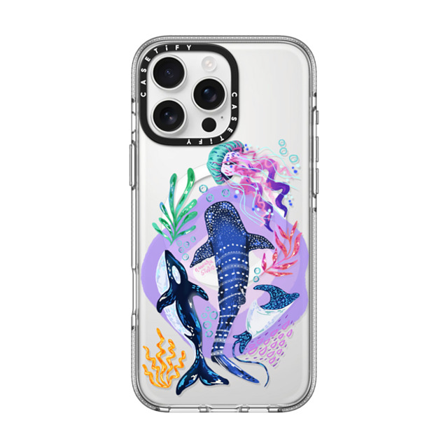 Nawara Studio x CASETiFY iPhone 16 Pro Max ケース クリア クリア ケース MagSafe対応 Sea Kings by Nawara Studio