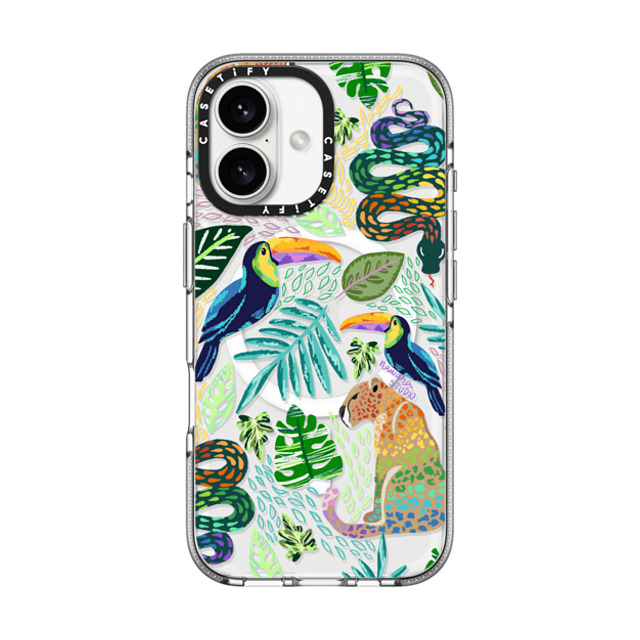 Nawara Studio x CASETiFY iPhone 16 ケース Sticker,Animal クリア クリア ケース MagSafe対応 Tropical Soul by Nawara Studio Father's Day Nawara Studio x CASETiFY iPhone 16 ケース Sticker,Animal クリア クリア ケース MagSafe対応 Tropical Soul by Nawara Studio Father's Day
