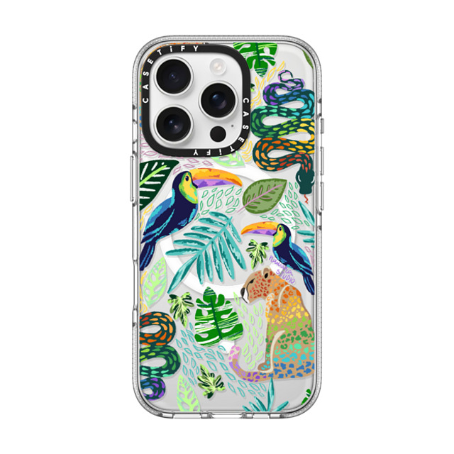 Nawara Studio x CASETiFY iPhone 16 Pro ケース Sticker,Animal クリア クリア ケース MagSafe対応 Tropical Soul by Nawara Studio Father's Day Nawara Studio x CASETiFY iPhone 16 Pro ケース Sticker,Animal クリア クリア ケース MagSafe対応 Tropical Soul by Nawara Studio Father's Day