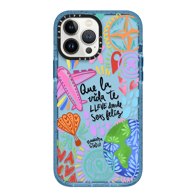 Nawara Studio x CASETiFY iPhone 13 Pro Max Case Travel,Digital Art ベイビーブルー インパクトケース Ser feliz Mother's Day Nawara Studio x CASETiFY iPhone 13 Pro Max Case Travel,Digital Art ベイビーブルー インパクトケース Ser feliz Mother's Day