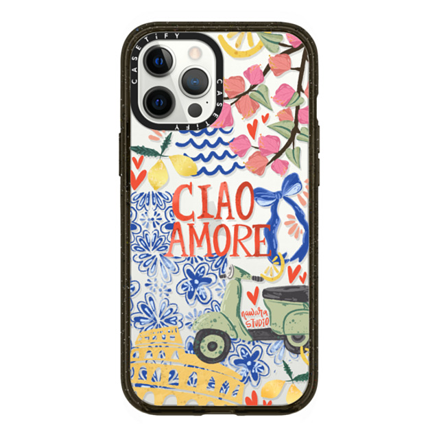 Nawara Studio x CASETiFY iPhone 12 Pro Max Case Travel,Digital Art Black Impact Case Ciao Amore Father's Day Nawara Studio x CASETiFY iPhone 12 Pro Max Case Travel,Digital Art Black Impact Case Ciao Amore Father's Day