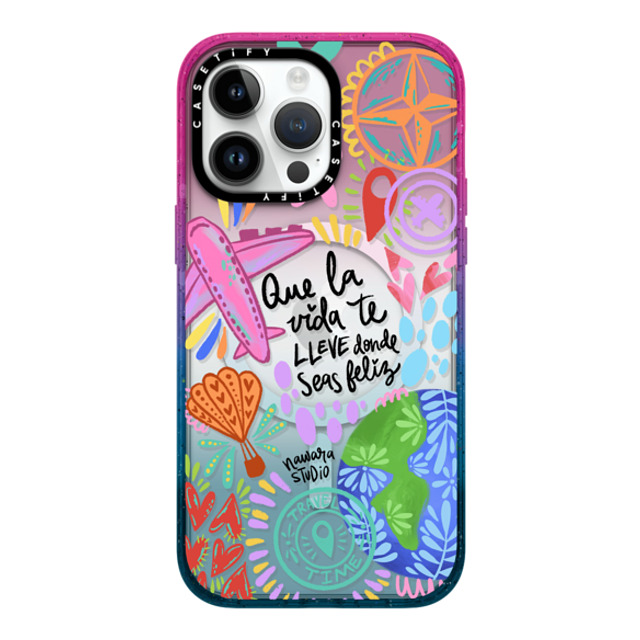 Nawara Studio x CASETiFY iPhone 14 Pro Max Case Travel,Digital Art Cotton Candy Impact Case MagSafe Compatible Ser feliz Back to School Nawara Studio x CASETiFY iPhone 14 Pro Max Case Travel,Digital Art Cotton Candy Impact Case MagSafe Compatible Ser feliz Back to School