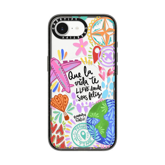 Nawara Studio x CASETiFY iPhone 16e Case Travel,Digital Art Black Impact Case MagSafe Compatible Ser feliz Back to School Nawara Studio x CASETiFY iPhone 16e Case Travel,Digital Art Black Impact Case MagSafe Compatible Ser feliz Back to School