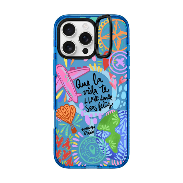 Nawara Studio x CASETiFY iPhone 16 Pro Max Case スカイブルー インパクトリングスタンドケース MagSafe対応 Ser feliz Nawara Studio x CASETiFY iPhone 16 Pro Max Case スカイブルー インパクトリングスタンドケース MagSafe対応 Ser feliz