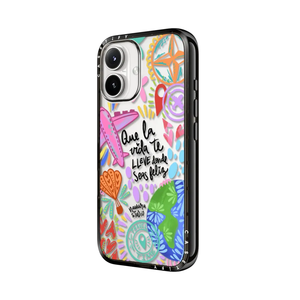 Compact iPhone 16 Case - Ser feliz