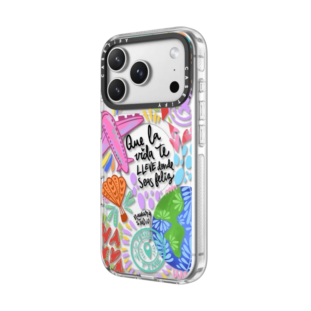Impact Clear iPhone 17 Pro Max Case MagSafe Compatible - Ser feliz
