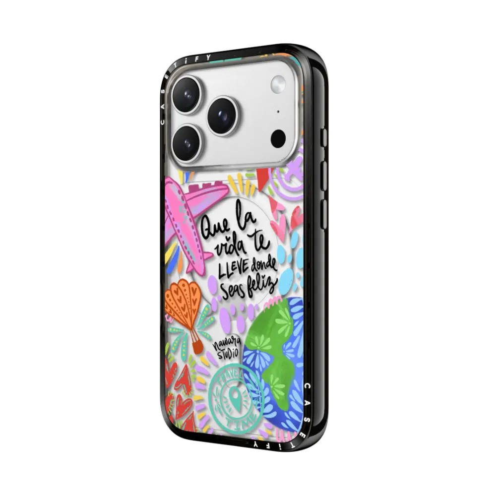 Compact iPhone 17 Pro Max Case MagSafe Compatible - Ser feliz