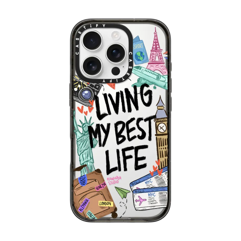 Impact iPhone 16 Pro Case - Travel Lover by Nawara Studio