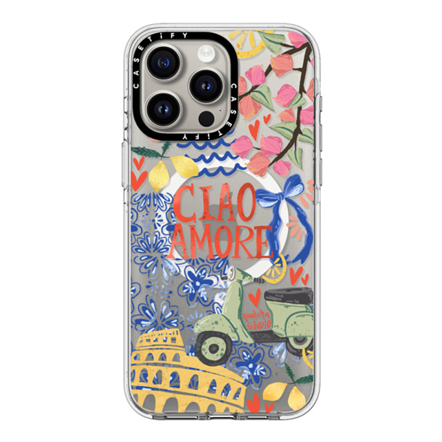 Nawara Studio x CASETiFY iPhone 15 Pro Max ケース クリア クリア ケース MagSafe対応 Ciao Amore