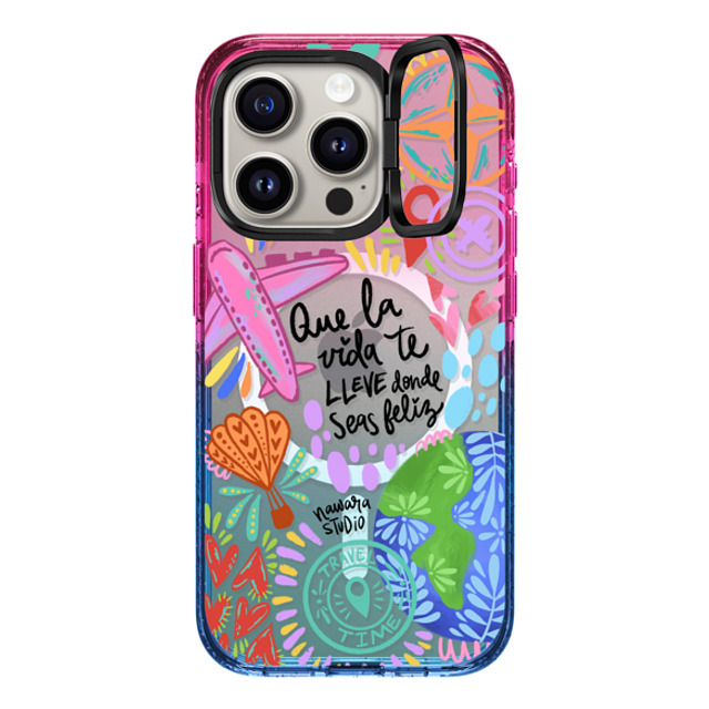 Nawara Studio x CASETiFY iPhone 15 Pro Case Travel,Digital Art Cotton Candy インパクトリングスタンドケース MagSafe対応 Ser feliz Back to School Nawara Studio x CASETiFY iPhone 15 Pro Case Travel,Digital Art Cotton Candy インパクトリングスタンドケース MagSafe対応 Ser feliz Back to School