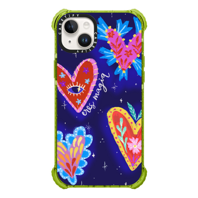 Nawara Studio x CASETiFY iPhone 14 Plus Case Sticker,Heart Kiwi ウルトラインパクトケース Eres Magia Mother's Day Nawara Studio x CASETiFY iPhone 14 Plus Case Sticker,Heart Kiwi ウルトラインパクトケース Eres Magia Mother's Day